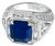 4.24ct sapphire 4.70ct diamond ring photo 3