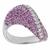 pink sapphire diamond 18k white gold ring 1