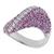 pink sapphire diamond 18k white gold ring 3