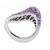 pink sapphire diamond 18k white gold ring 4