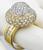 diamond 18k yellow  gold estate ring  2