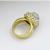 diamond 18k yellow  gold estate ring  4