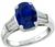 4.53ct Sapphire Engagement Ring Photo 1