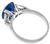 4.63ct Sapphire 0.60ct Diamond Engagement Ring Photo 4