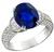 4.71ct Sapphire 1.20ct Diamond Engagement Ring Photo 1