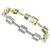 Diamond 14k yellow and white gold bracelet 1