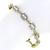 Diamond 14k yellow and white gold bracelet 2