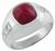 5.36ct burmese ruby 0.25ct diamond ring photo 1