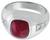 5.36ct burmese ruby 0.25ct diamond ring photo 3