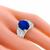 sapphire diamond platinum  ring  2