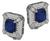 6.80ct sapphire 2.00ct diamond earrings photo 3