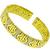 Bvlgari Style 1.00ct Round Cut Diamond 18k Yellow Gold Cuff Bangle