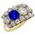  diamond sapphire 14k yellow  gold ring 1 