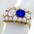  diamond sapphire 14k yellow  gold ring 2