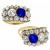  diamond sapphire 14k yellow  gold ring 3