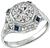 Antique 1.61ct Diamond Sapphire Engagement Ring Photo 1