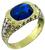 Antique 3.48ct Sapphire Ring Photo 1