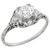 diamond 18k white gold engagement ring  1