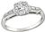  diamond platinum engagement ring 1