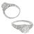 diamond  platinum engagement ring 3