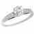  diamond 18k white gold engagement ring  1