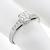  diamond 18k white gold engagement ring  2