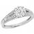 diamond 14k white gold engagement ring  1