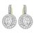  18k yellow and white gold earrings 1