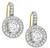  18k yellow and white gold earrings 2