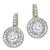  18k yellow and white gold earrings 3