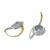  18k yellow and white gold earrings 4