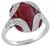 2.40ct ruby 0.50ct diamond gold ring photo 1