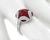 2.40ct ruby 0.50ct diamond gold ring photo 2