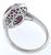 2.40ct ruby 0.50ct diamond gold ring photo 4