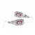 diamond and ruby 18k white gold earrings  4