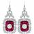  diamond and ruby 18k white gold earrings 1