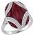 antique style 3.50ct ruby 0.70ct diamond ring photo 1