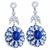 sapphire diamond 18k white gold earrings 3