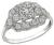 Art Deco 0.71ct Diamond Engagement Ring