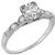 Antique Diamond Platinum Engagement Ring