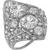 art deco diamond platinum ring 1