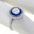 sapphire diamond 18k white gold ring  2