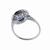 sapphire diamond 18k white gold ring  4