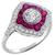  diamond ruby 18k white gold ring 1