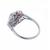  diamond ruby 18k white gold ring 4