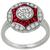 Antique Inspired Diamond Ruby Ring   | Israel Rose