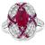  ruby diamond 18k white gold ring  3