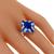 Antique Style 3.39cttw Sapphire 0.42ct Diamond Gold Ring 