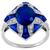 Antique Style Sapphire  Diamond Gold Ring 