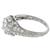 Antique Art Deco GIA Certified 0.89ct Round Brilliant Diamond Platinum Engagement Ring